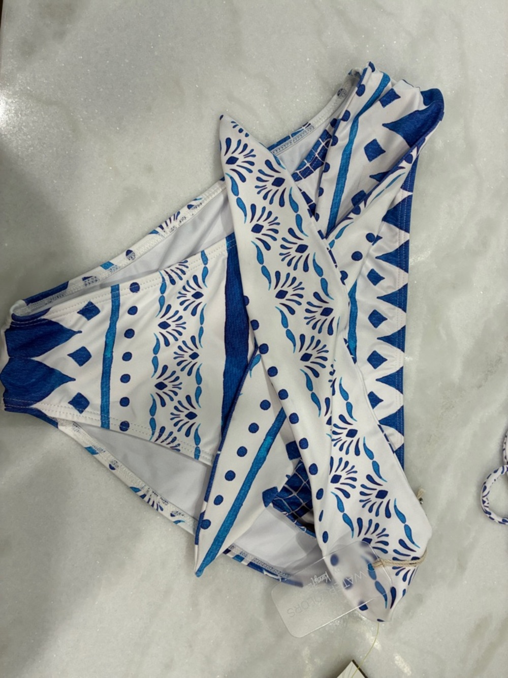 Kenny Flowers Blue & White Printed Bikini Set - Picture 4 of 5